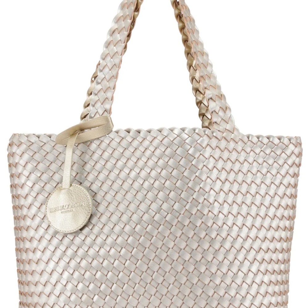 NEW with Tags Reversible Ilse Jacobsen Woven Tote Bag - Picture 3 of 9